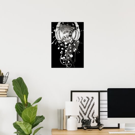 音楽(_D) ポスター (ホームオフィス)