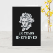 音楽 – Ludwig van Beethovenの250年 カード (黄色い花)
