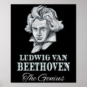 音楽 – Ludwig Van Beethoven The Genius ポスター