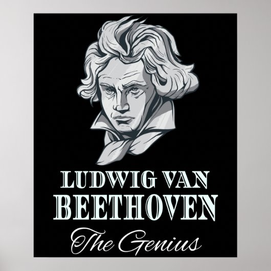 音楽 – Ludwig Van Beethoven The Genius ポスター (正面)