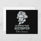 音楽 – Ludwig Van Beethoven The Genius ポストカード (正面/裏面)