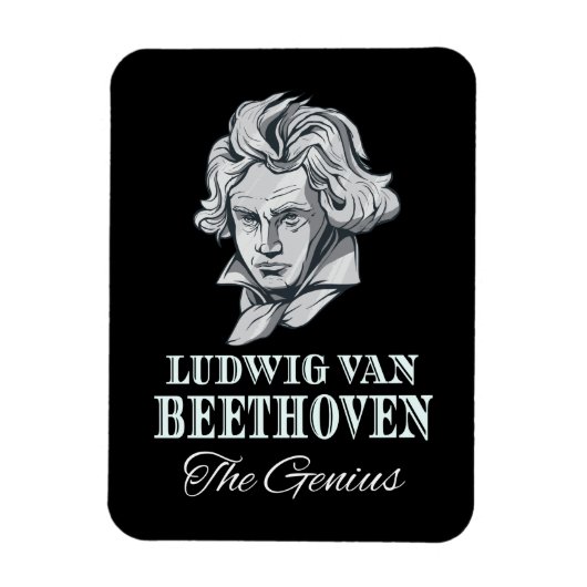 音楽 – Ludwig Van Beethoven The Genius マグネット (縦)