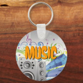 音楽 – Rainbow Sound キーホルダー (正面)