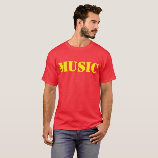 音楽 Tシャツ (正面フル)