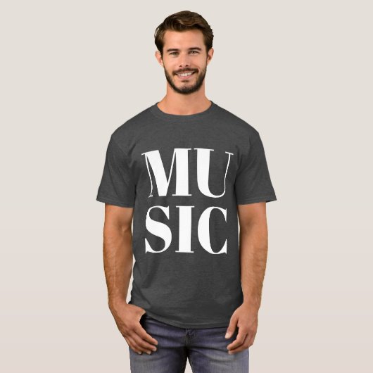 音楽 Tシャツ (正面フル)