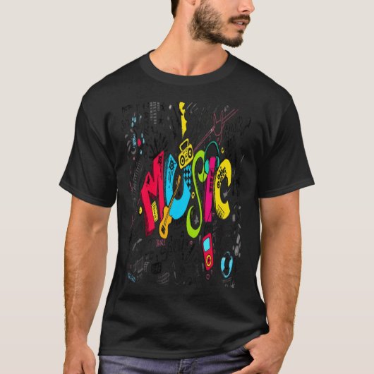 音楽 Tシャツ (正面)