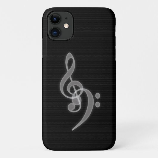 音楽 – Treble Bassクレフ、 音符記号Kyourthere Case-Mate iPhoneケース (裏面)