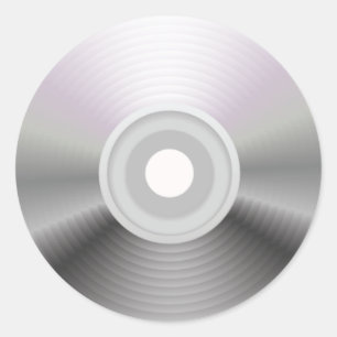 音楽CDの円形のステッカー ラウンドシール