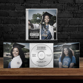 音楽CDアルバムカバー冊子卒業 三つ折り案内状