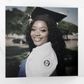 音楽CDアルバムカバー小冊子ブルー卒業 三つ折り案内状 (内部最初)