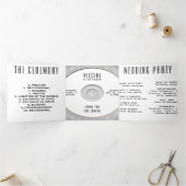 音楽CDアルバムカバー小冊子ホワイト結婚式 プログラム (内部)