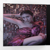 音楽CDアルバムカバー小冊子誕生日パーティー 三つ折り招待状 (内部最初)