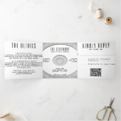 音楽CDアルバムカバー結婚のオールインワン 三つ折り招待状 (内部)