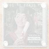 音楽CDケースアルバムカバークラス ガラスコースター (裏面)