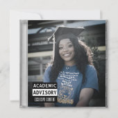 音楽CDケースアルバムカバーブルー卒業 案内状 (正面)