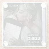 音楽CDケースアルバムカバー結婚ズ ガラスコースター (裏面)