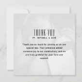 音楽CDケースアルバムカバー結婚ズ サンキューカード (裏面)