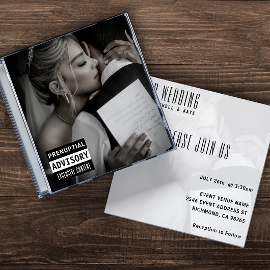 音楽CDケースアルバムカバー結婚ズ 招待状