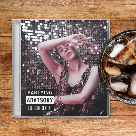 音楽CDケースアルバムカバー誕生日パーティー ガラスコースター