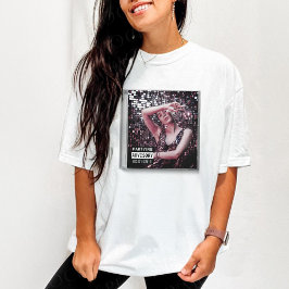 音楽CDケースアルバムカバー誕生日パーティー Tシャツ