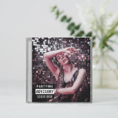 音楽CDケースアルバムカバー30th誕生日パーティー 招待状 (スタンド正面)