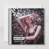 音楽CDケースアルバムカバー30th誕生日パーティー 招待状 (正面)