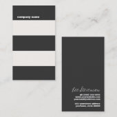 音楽DJお尻はっきりしたストライプのプロフェッショナル 名刺 (正面/裏面)