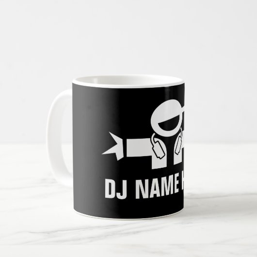 音楽DJのためのカスタムなDJのディスクジョッキーのコーヒー・マグ コーヒーマグカップ (正面左)