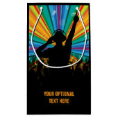 音楽DJのカスタムな文字のギフトバッグ スモールペーパーバッグ (裏面)