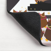 音楽DJのフクロウのデザイン-マウスパッド マウスパッド (コーナー)