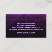 音楽djの名刺 名刺 (裏面)