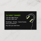 音楽DJの名刺 名刺 (裏面)