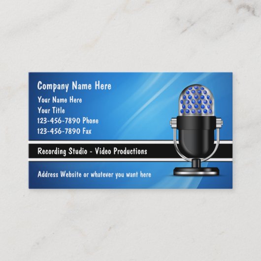 音楽DJの名刺 名刺 (正面)