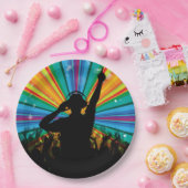 音楽DJの紙皿 ペーパープレート (パーティー)