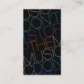 音楽DJストップミュージシャンバンドしない 名刺