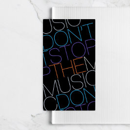 音楽DJストップミュージシャンバンドしない 名刺
