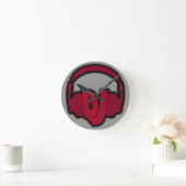 音楽DJヘッドフォン ラウンド壁時計 (ホーム)