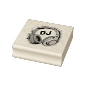 音楽DJヘッドフォン ラバースタンプ (スタンプ)