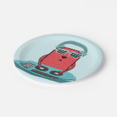 音楽DJミキサースクールバンドカッコいいミュージシャンアート ペーパープレート (アングル)