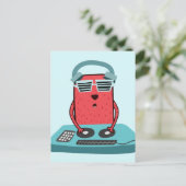 音楽DJミキサースクールバンドクールミュージシャンアート ポストカード (スタンド正面)