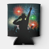 音楽DJ名前をカスタムする缶クーラー 缶クーラー (正面)