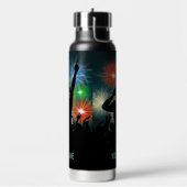 音楽DJ名前をカスタムする ウォーターボトル (左面)