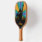 音楽DJ名前をカスタムする ピックルボールラケット (左)