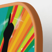 音楽DJ名前をカスタムする ピックルボールラケット (左詳細)