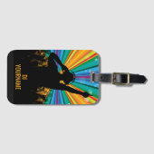 音楽DJ名前をカスタムする ラゲッジタグ (正面横)