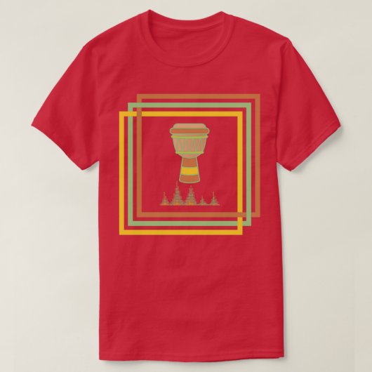 音楽djembe 1 tシャツ (デザイン正面)