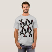 音楽djsヘッドフォン tシャツ (正面フル)