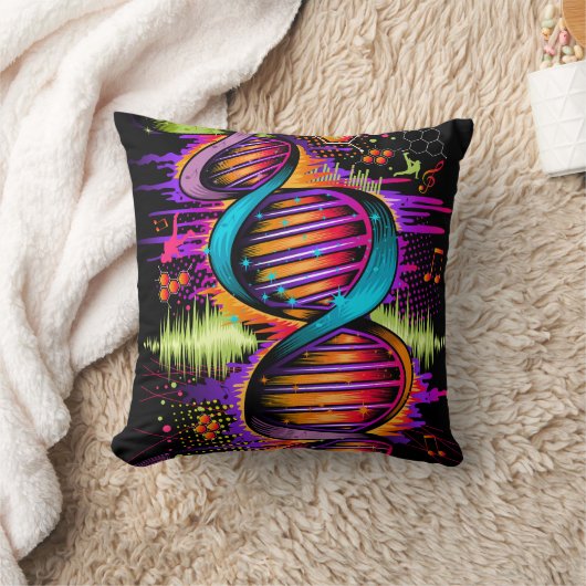 音楽DNA クッション (ブランケット)