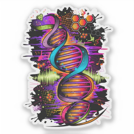 音楽DNA シール (正面)