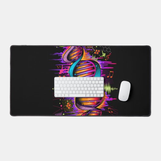 音楽DNA デスクマット (キーボード&マウス)